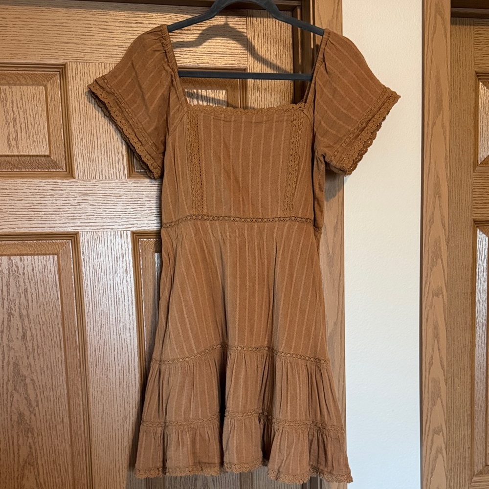 American Eagle Outfitters Brown Midi Dress